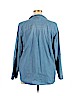 J.jill 100% Cotton Blue Long Sleeve Blouse Size XL - photo 2