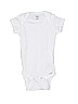 Gerber 100% Cotton Solid White Short Sleeve Onesie 9-12 MO / 12 MO - photo 1