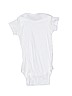 Gerber 100% Cotton Solid White Short Sleeve Onesie 9-12 MO / 12 MO - photo 2