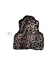 Cherokee Animal Print Gray Faux Fur Vest Size S (toddler) - photo 2