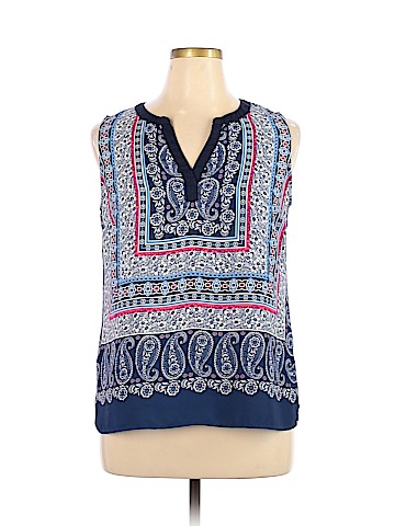 Skies Are Blue Sleeveless Blouse (view 1)