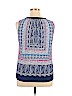Skies Are Blue 100% Polyester Blue Sleeveless Blouse Size XL - photo 2