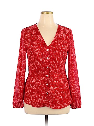 Just Fab Long Sleeve Blouse (view 1)