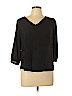 Iz Byer 100% Polyester Black 3/4 Sleeve Blouse Size L - photo 1