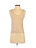 DKNY 100% Linen Tan Sleeveless Top Size P (petite) - photo 1