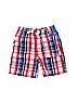 Starter 100% Cotton Plaid Red Khaki Shorts Size 3T - photo 1