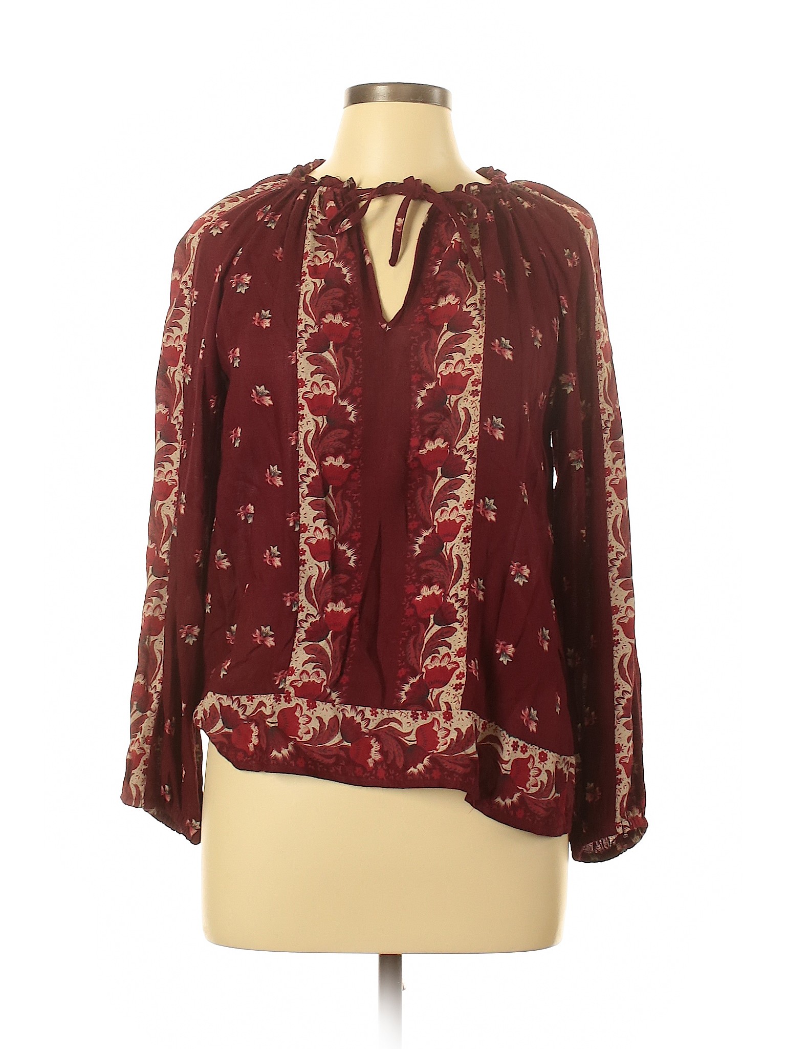 lucky brand long sleeve blouse