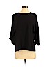 Eileen Fisher 100% Silk Black 3/4 Sleeve Silk Top Size S (petite) - photo 1