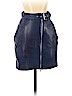 Tannery West 100% Leather Blue Leather Skirt Size 4 - photo 1
