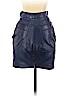 Tannery West 100% Leather Blue Leather Skirt Size 4 - photo 2