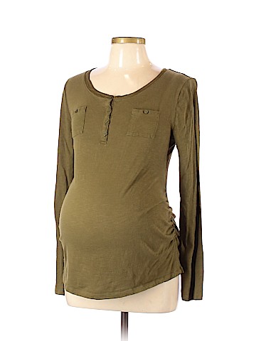 Liz Lange Maternity Long Sleeve Henley (view 1)