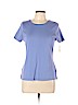 Talbots Outlet 100% Cotton Purple Short Sleeve T-Shirt Size L (petite) - photo 1