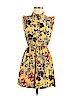 Angie 100% Rayon Yellow Casual Dress Size M - photo 1