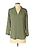 Mossimo 100% Polyester Green 3/4 Sleeve Blouse Size S - photo 1