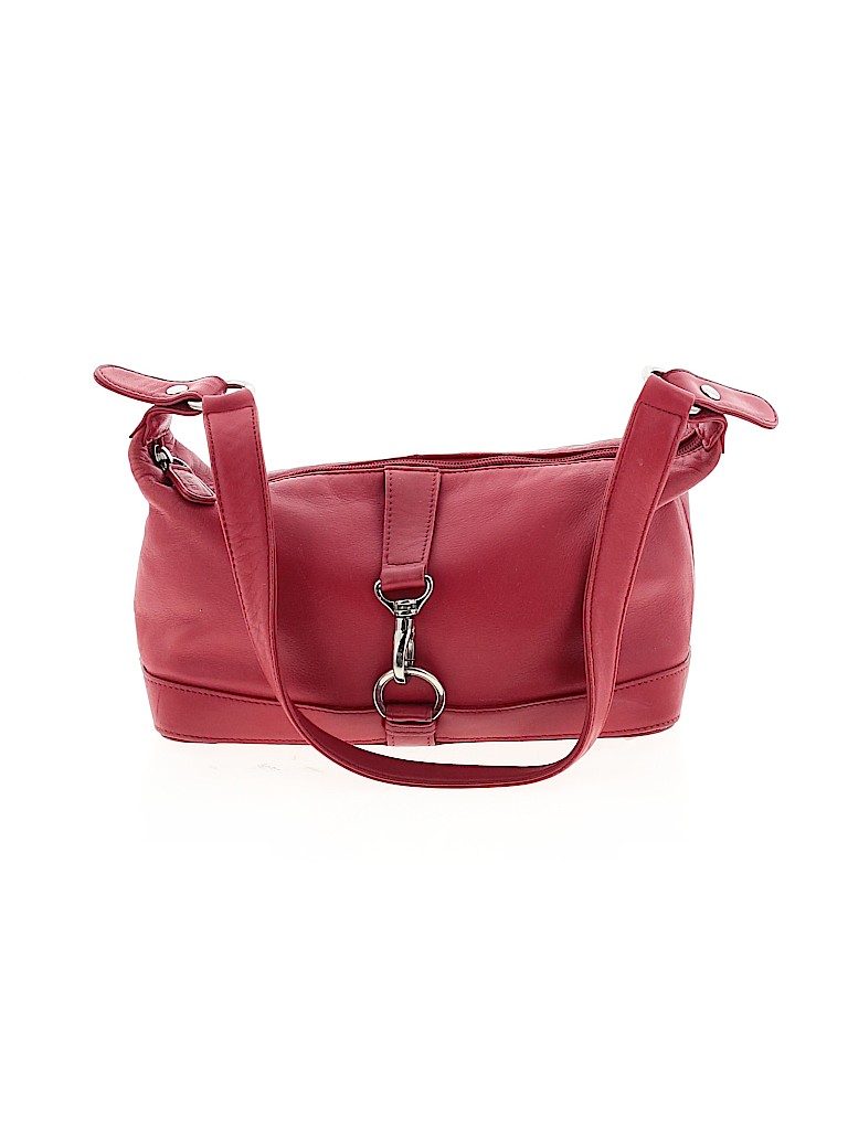 Talbots 100% Leather Solid Red Leather Shoulder Bag One Size - 79% off ...