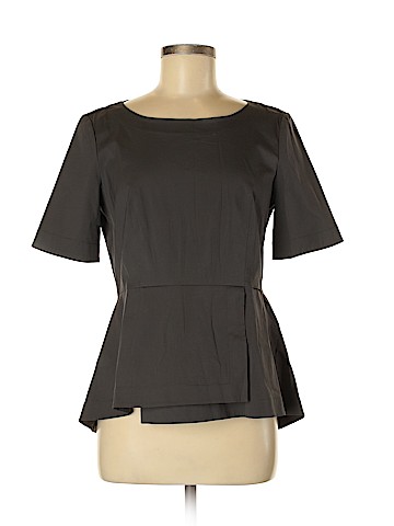 Lafayette 148 New York Short Sleeve Blouse (view 1)