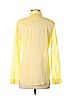 Theory 100% Cotton Yellow Long Sleeve Button-Down Shirt Size S - photo 2
