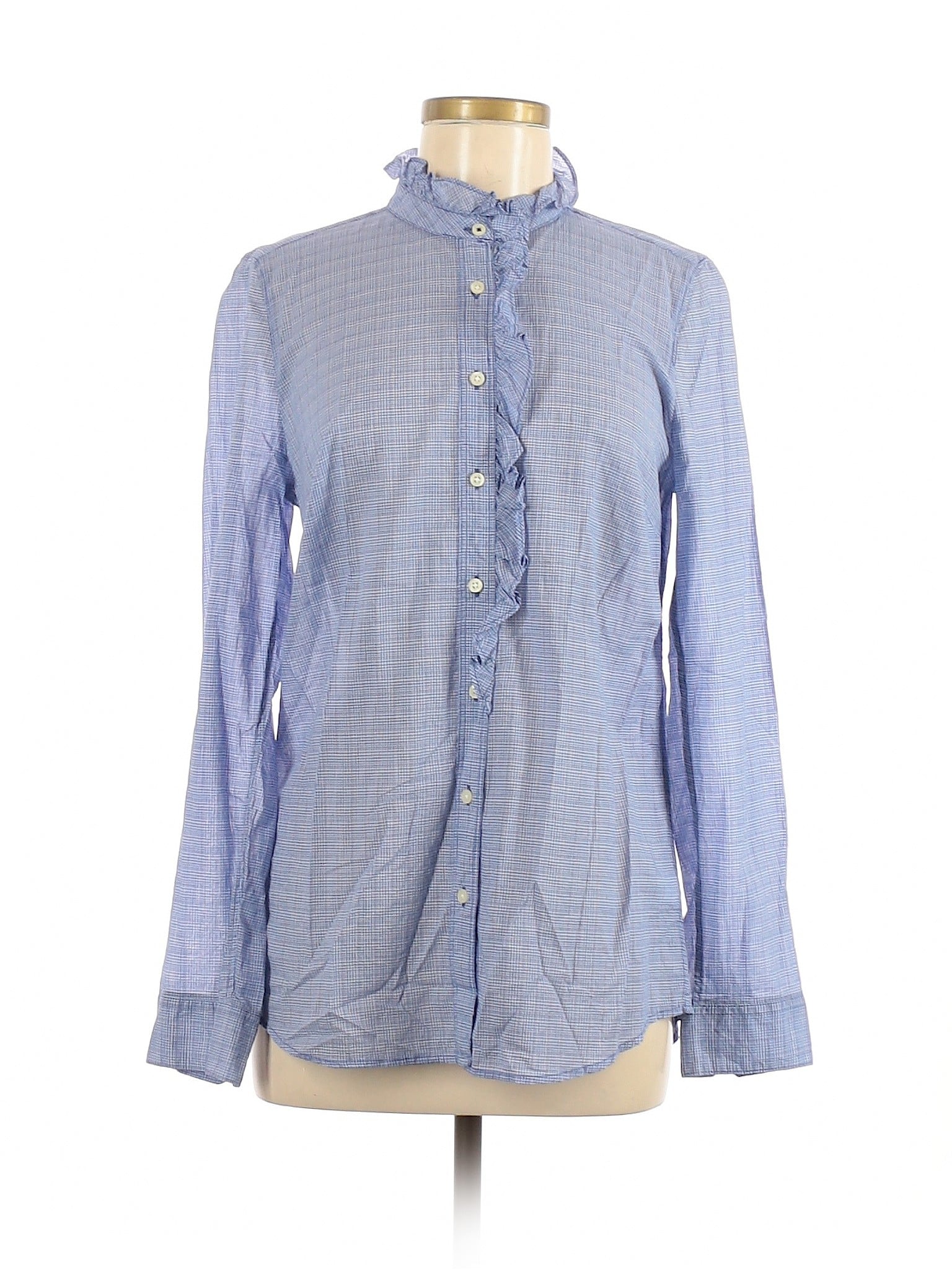 Gap Women Purple Long Sleeve ButtonDown Shirt M eBay