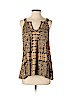 Plenty By Tracy Reese 100% Rayon Brown Sleeveless Blouse Size S - photo 1