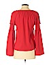 Amaryllis 100% Polyester Red Long Sleeve Blouse Size S - photo 2