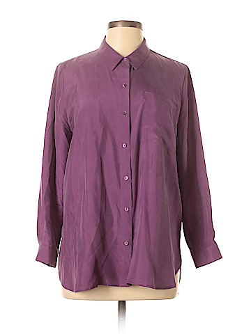 Eileen Fisher Long Sleeve Silk Top (view 1)