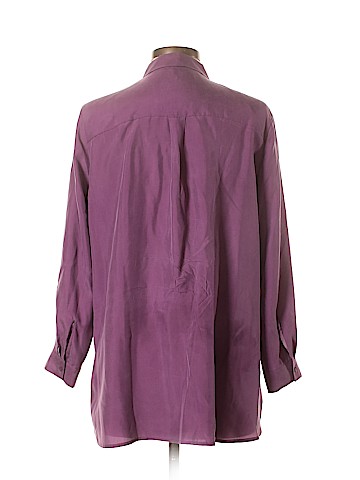 Eileen Fisher Long Sleeve Silk Top (view 2)