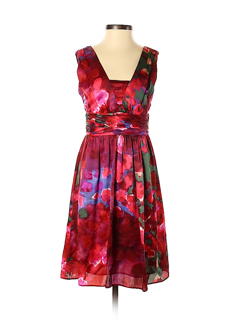 Banana Republic 100% Silk Red Casual Dress Size 00 (petite) - photo 1