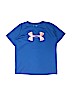 Heat Gear by Under Armour 100% Polyester Graphic Blue Active T-Shirt Size L (youth) - photo 1