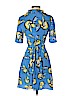 Diane von Furstenberg 100% Silk Blue Casual Dress Size 4 - photo 2