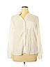 Velvet Heart 100% Rayon White Long Sleeve Blouse Size XL - photo 1