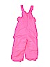 Cat & Jack 100% Polyester Pink Snow Pants With Bib 12-18 MO / 18 MO - photo 1