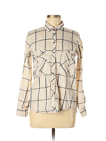 Zara Long Sleeve Button-Down Shirt (view 1)