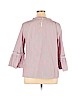 Talbots 100% Cotton Burgundy 3/4 Sleeve Blouse Size XL - photo 2