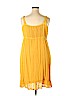 Monroe and Main 100% Rayon Yellow Casual Dress Size 2X - photo 2