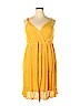 Monroe and Main 100% Rayon Yellow Casual Dress Size 2X - photo 1
