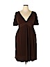 M.S.S.P. Brown Casual Dress Size 2X - photo 1