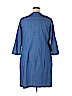 Talbots 100% Cotton Blue Casual Dress Size 18 - photo 2