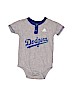 Adidas 100% Cotton Graphic Gray Short Sleeve Onesie 9-12 MO / 12 MO - photo 1