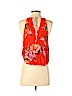 Free People 100% Rayon Orange Sleeveless Blouse Size S (petite) - photo 2
