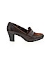 Clarks 100% Leather Brown Heels Size 10 - photo 1