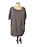 Beau Jours Gray Short Sleeve Top Size L - photo 1