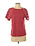 Ann Taylor LOFT Outlet 100% Cotton Red Short Sleeve Blouse Size S (petite) - photo 1