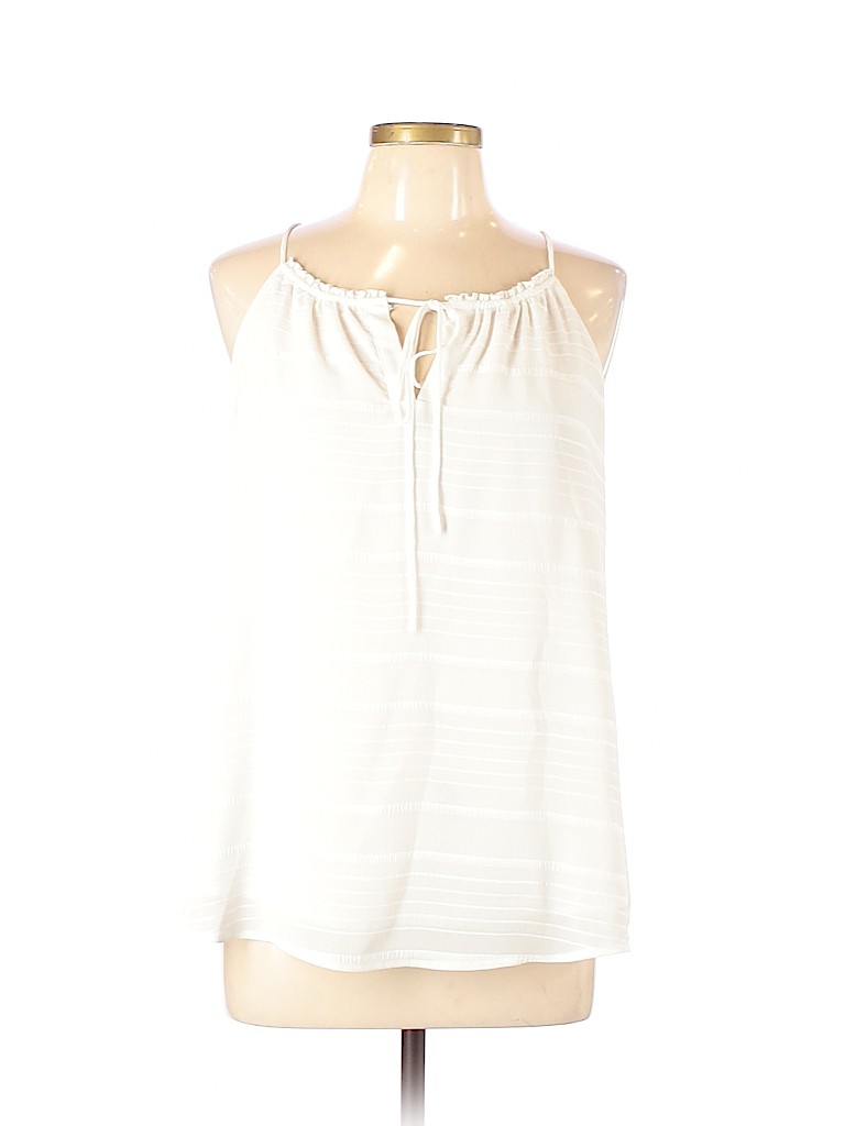 Mystree 100% Polyester White Sleeveless Blouse Size L - photo 1