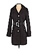 Calvin Klein 100% Polyester Black Trenchcoat Size S (petite) - photo 1