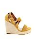 Charlotte Russe Yellow Wedges Size 8 - photo 1