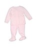 Just One You 100% Polyester Solid Pink Fleece Jacket 3-6 MO / 6 MO - photo 2