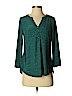 Dana Buchman Green 3/4 Sleeve Top Size S - photo 1