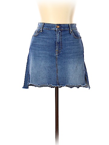 7 For All Mankind Denim Skirt (view 1)