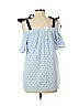 Motherhood 100% Cotton Blue Short Sleeve Blouse Size M - photo 2