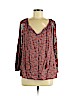 Lucky Brand Pink 3/4 Sleeve Blouse Size M - photo 1